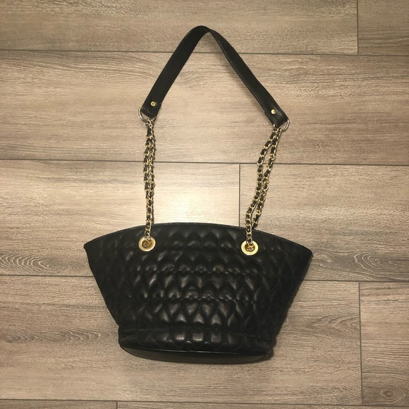 Black quilted shoulder bag - Picture 2 of 4